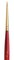 Princeton Series 4050 Heritage Synthetic Sable Brush-Short Handle Round Size 3/0